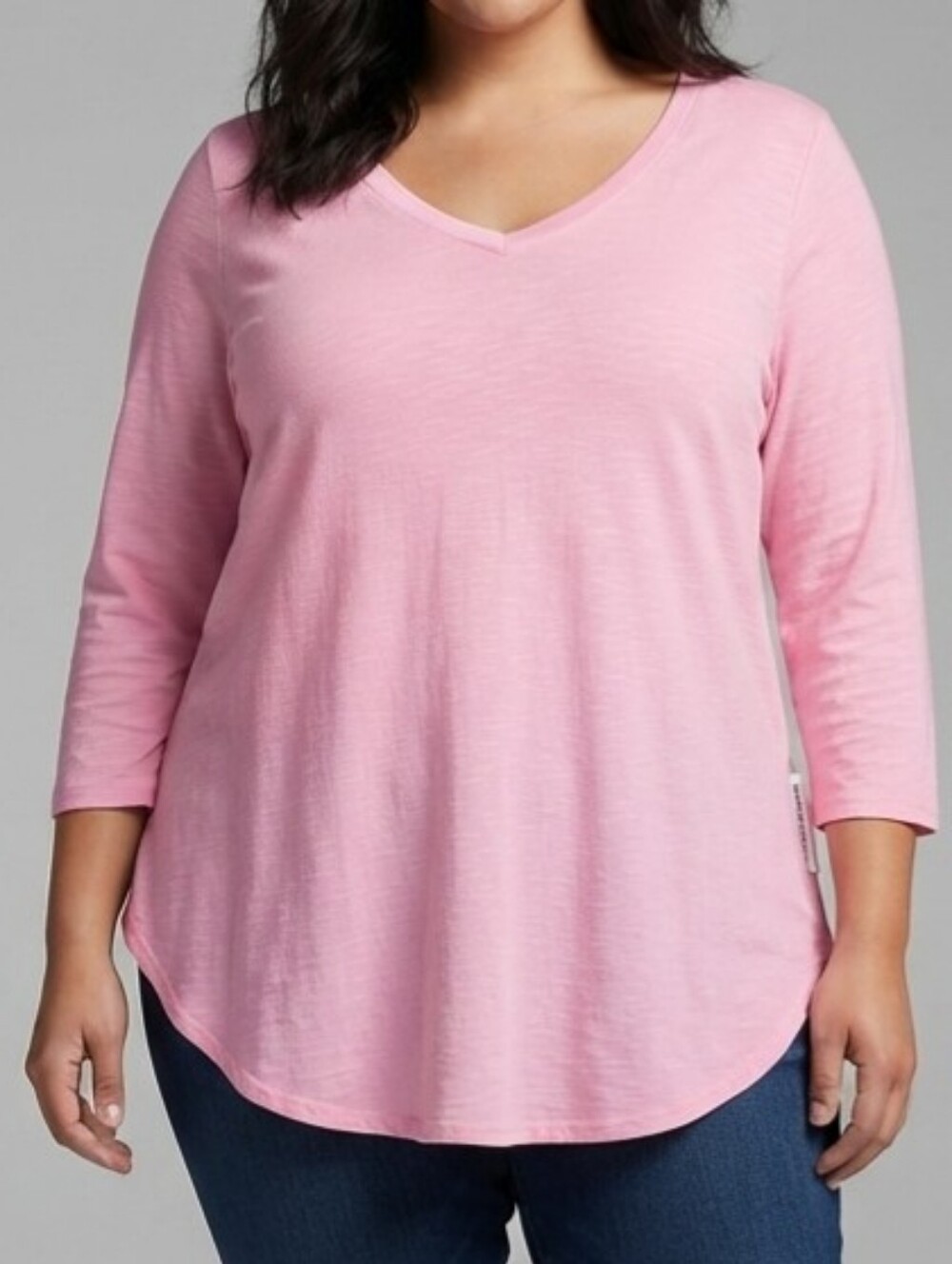 Tommy Bahama Pink V-Neck 3/4 Sleeve Tunic Size XL $99